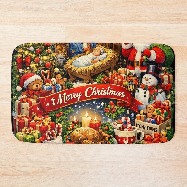 Item preview, Merry Christmas Joy Festive Holiday Typography Design designed and sold by phenchacon.