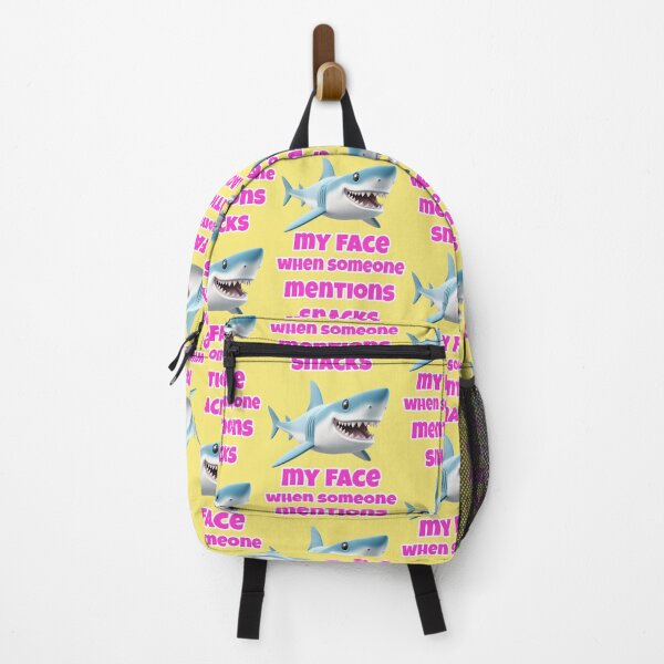 Item preview, Shark meme face on the topic of eating snacks designed and sold by Mauswohn.