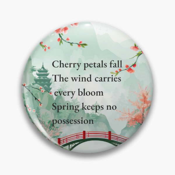 Item preview, Cherry Blossom Haiku Wall Art Print | Zen Spring Landscape Decor | Japanese Inspired Botanical Poster | Minimalist Nature Poetry Printable designed and sold by ChloeDesigns401.