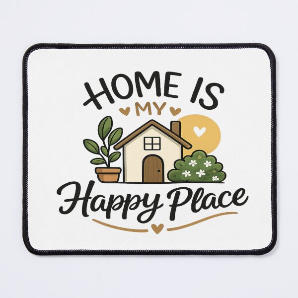 Item preview, Home Is My Happy Place | Cozy Home Aesthetic Sticker designed and sold by Genzfirevibes.