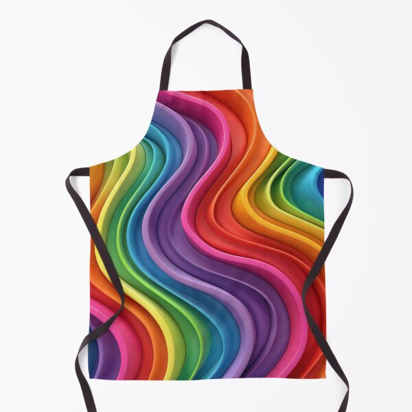 Item preview, Vibrant Rainbow Waves Abstract Pattern designed and sold by 247GiftsbyTina.