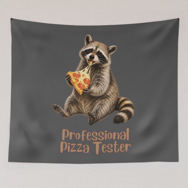 Item preview, Professional Pizza Tester Raccoon designed and sold by Bluebird Crafted Tee.