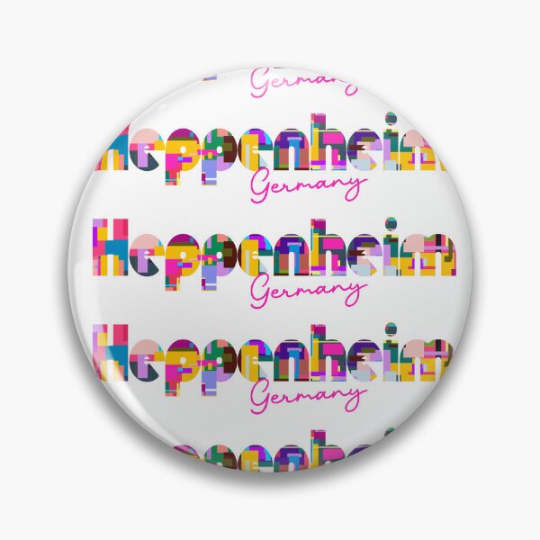 Item preview, Heppenheim, Germany, Vibrant Abstract City Typography Art designed and sold by Wanderful-roads.
