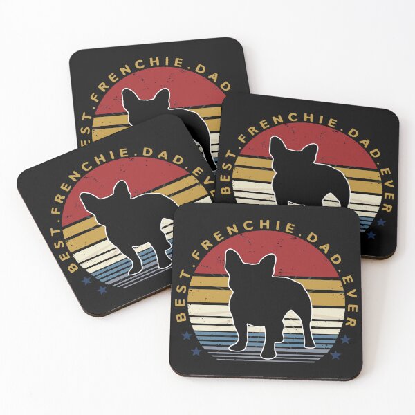 Item preview, Best Frenchie Dad Ever Retro Pet Owner Gift designed and sold by SoyLamderma.