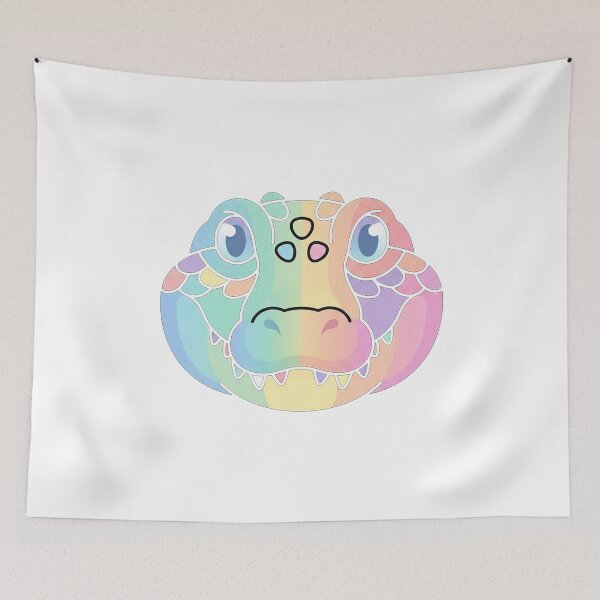 Item preview, Pastel Rainbow Alligator Face designed and sold by Owcomm.