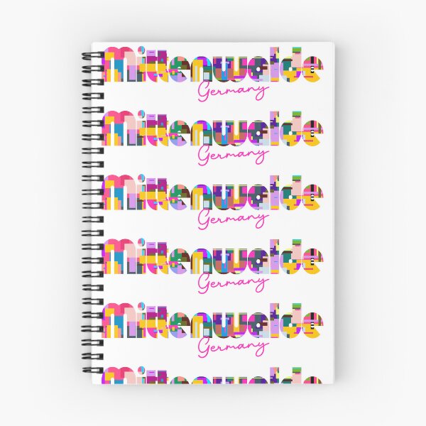 Item preview, Mittenwalde, Germany, Vibrant Abstract City Typography Art designed and sold by Wanderful-roads.