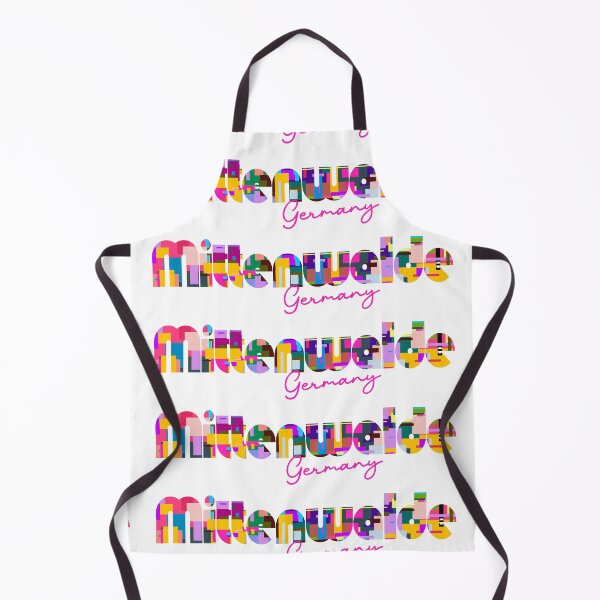 Item preview, Mittenwalde, Germany, Vibrant Abstract City Typography Art designed and sold by Wanderful-roads.