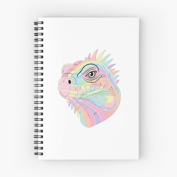 Item preview, Pastel Rainbow Iguana Portrait designed and sold by Owcomm.