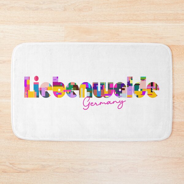 Item preview, Liebenwalde, Germany, Vibrant Abstract City Typography Art designed and sold by Wanderful-roads.