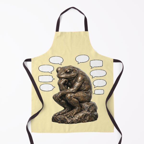 Item preview, The Thinker Frog designed and sold by FluffyGallery.
