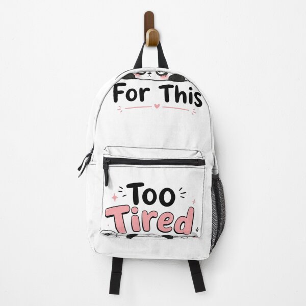 Item preview, Too Tired For This Cute Sleepy Panda | Funny Kawaii Quote Aesthetic Sticker & T-Shirt designed and sold by Sanika arts .