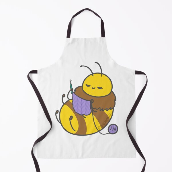 Item preview, Crochet Bee Cute Bumblebee Knitting Purple Yarn designed and sold by Greyschale.