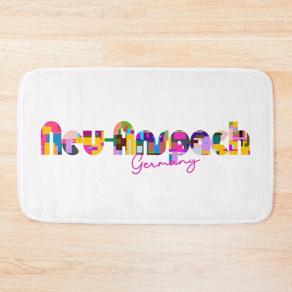 Item preview, Neu-Anspach, Germany, Vibrant Abstract City Typography Art designed and sold by Wanderful-roads.