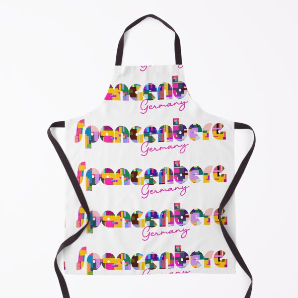 Item preview, Spangenberg, Germany, Vibrant Abstract City Typography Art designed and sold by Wanderful-roads.
