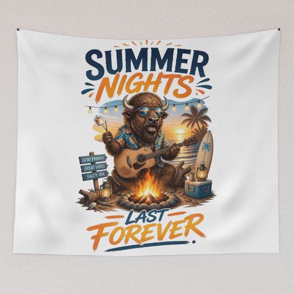 Item preview, Summer Nights Buffalo Beach Campfire designed and sold by Sovereign Supply Co..