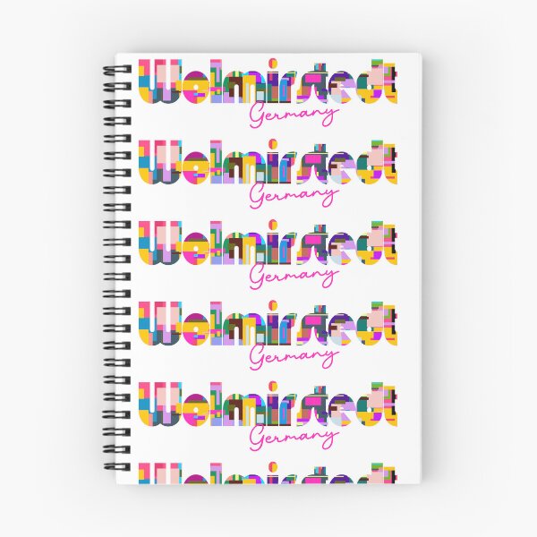 Item preview, Wolmirstedt, Germany, Vibrant Abstract City Typography Art designed and sold by Wanderful-roads.