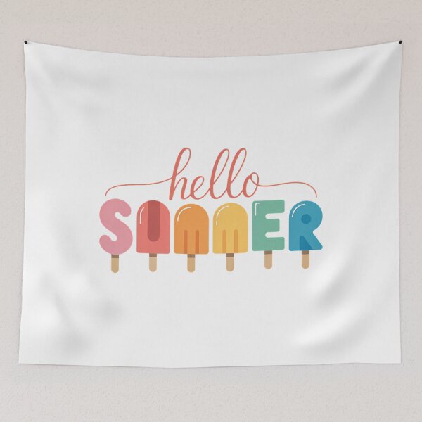 Item preview, Hello Summer Vacation Ice Cream Ice Lolly designed and sold by SapfireStuArt.