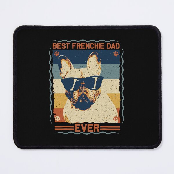 Item preview, Best Frenchie Dad Ever Retro Stripe Dog Owner Gift designed and sold by SoyLamderma.