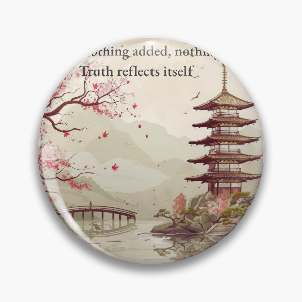 Item preview, Japanese Pagoda Zen Wall Art | Cherry Blossom Lake Printable | Japandi Landscape Decor | Minimalist Haiku Poster | Peaceful Nature Print designed and sold by ChloeDesigns401.