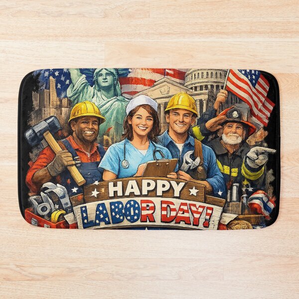 Item preview, American Labor Day Celebration Graphic designed and sold by phenchacon.