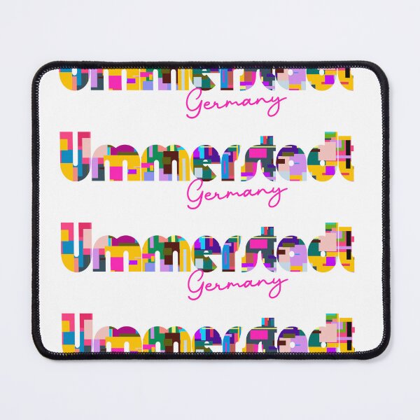Item preview, Ummerstadt, Germany, Vibrant Abstract City Typography Art designed and sold by Wanderful-roads.