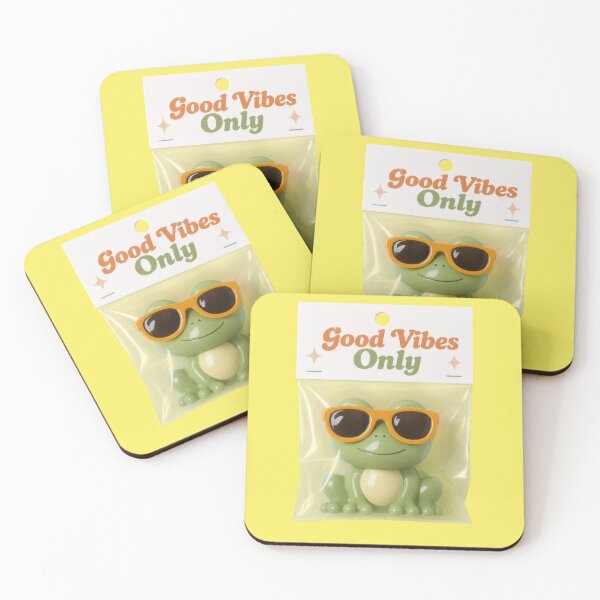 Item preview, Cool Frog Good Vibes Only Retro Toy designed and sold by Mauswohn.