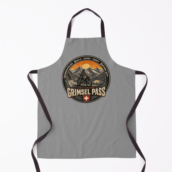 Item preview, Grimsel Pass Switzerland Grimselpass Motorcycle Cycle Sticker TShirt 10 designed and sold by OuterShellUK.