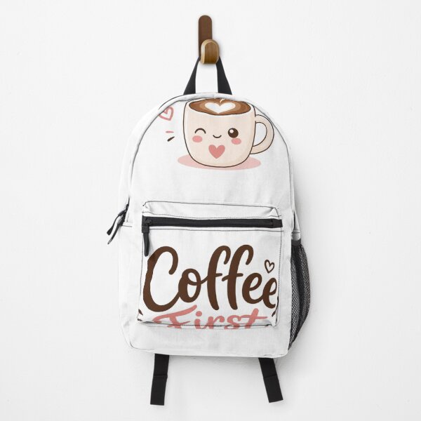 Item preview, Coffee First Cute Kawaii Coffee Lover Typography | Funny Morning Coffee Aesthetic Sticker designed and sold by Sanika arts .