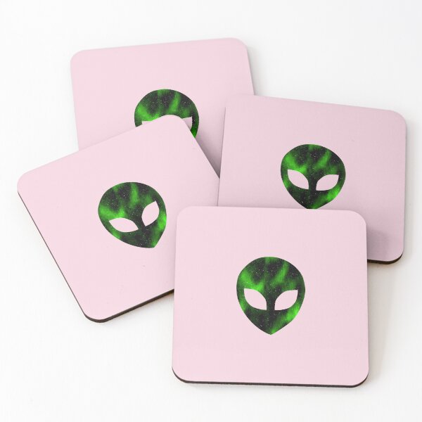 Item preview, Alien Face UFO Space Cosmic Sci-Fi Cute Retro Aesthetic Design designed and sold by ronakris009.