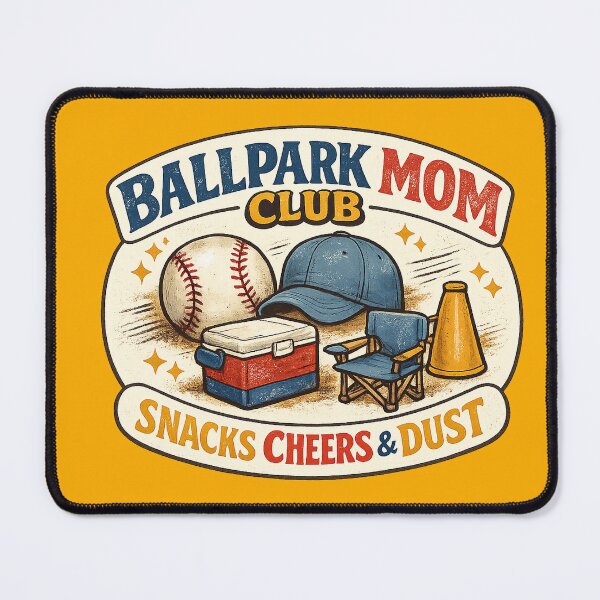 Item preview, Ballpark Mom Club Snacks Cheers And Dus designed and sold by Concrete Coffee Studio.