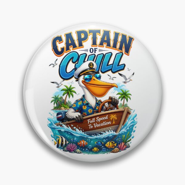 Item preview, Captain Of Chill Pelican Vacation designed and sold by Sovereign Supply Co..