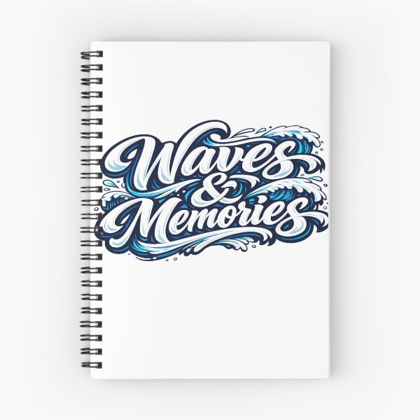 Item preview, Waves & Memories – Vintage Ocean Typography Graphic T-Shirt designed and sold by XxZainStylexX.