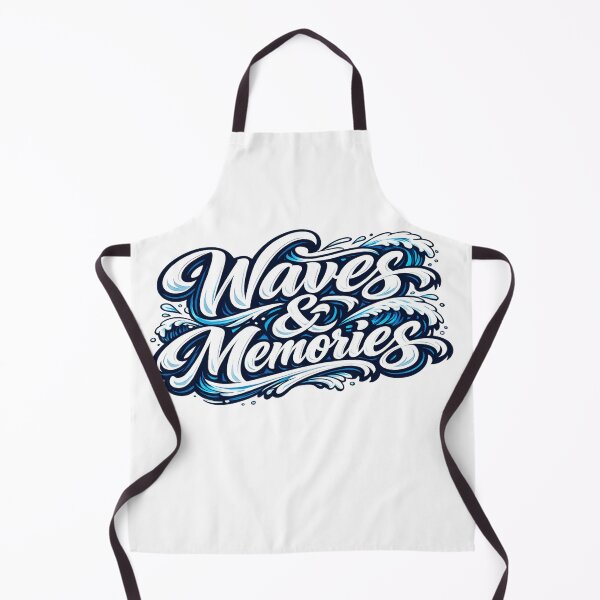 Item preview, Waves & Memories – Vintage Ocean Typography Graphic T-Shirt designed and sold by XxZainStylexX.