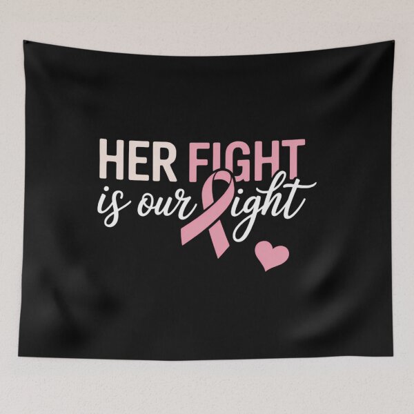 Item preview, Her Fight Is Our Fight Pink Ribbon Breast Cancer Awareness designed and sold by SapfireStuArt.