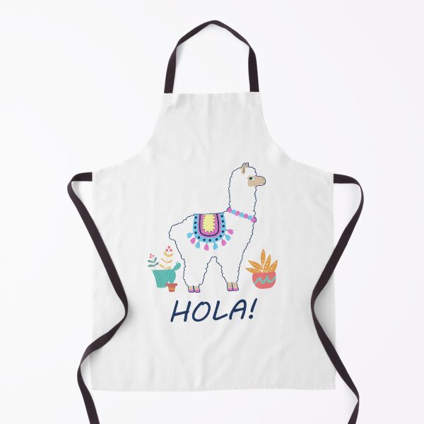 Artikelvorschau, Alpaca Hola Funny Llama Pun Cute Animal Retro Graphic Design entworfen und verkauft von ronakris009.