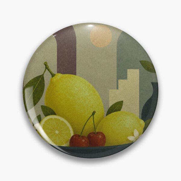 Item preview, Lemon & Cherry Still Life designed and sold by joycrysstudio.