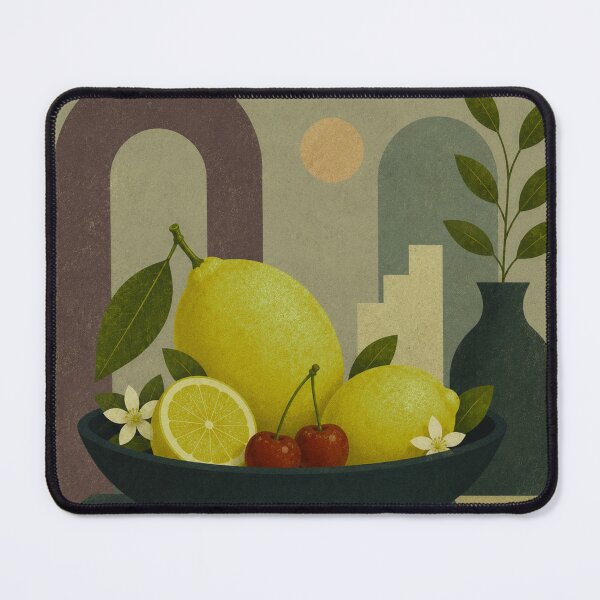 Item preview, Lemon & Cherry Still Life designed and sold by joycrysstudio.
