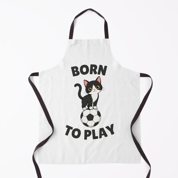 Item preview, Born to Play Tuxedo Cat Soccer designed and sold by Mirsh-design.
