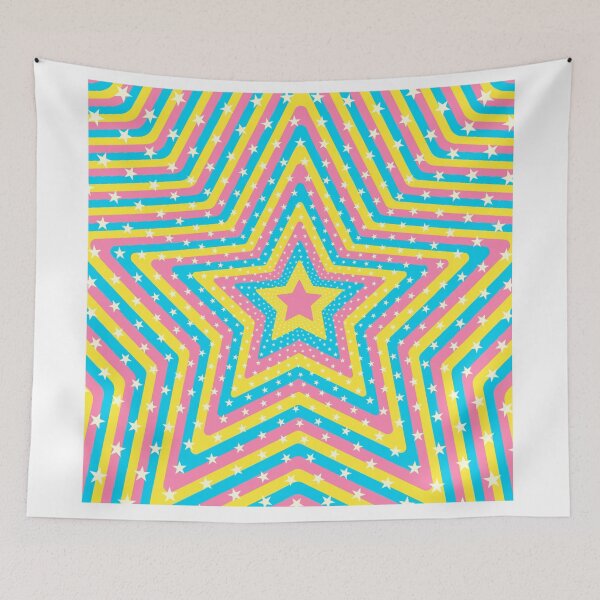 Item preview, Colorful Retro Star Pattern Sticker designed and sold by PremVerse.