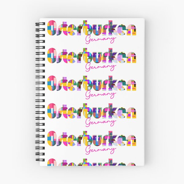Item preview, Osterburken, Germany, Vibrant Abstract City Typography Art designed and sold by Wanderful-roads.