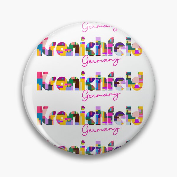 Item preview, Kranichfeld, Germany, Vibrant Abstract City Typography Art designed and sold by Wanderful-roads.