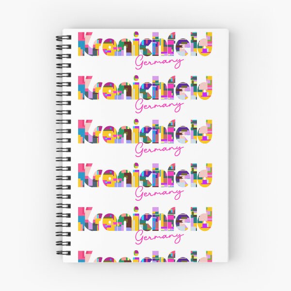 Item preview, Kranichfeld, Germany, Vibrant Abstract City Typography Art designed and sold by Wanderful-roads.