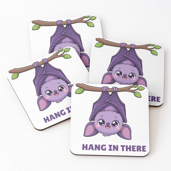 Item preview, Hang In There Cute Kawaii Bat designed and sold by BoosterShop.