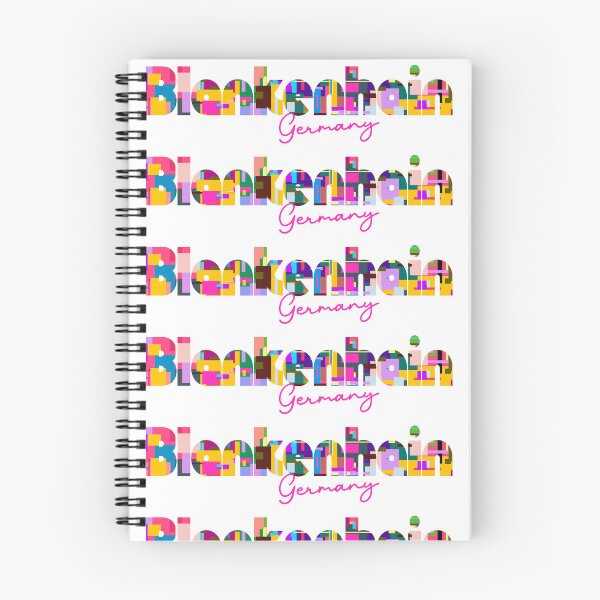 Item preview, Blankenhain, Germany, Vibrant Abstract City Typography Art designed and sold by Wanderful-roads.