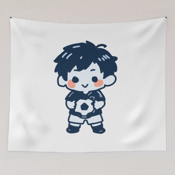 Item preview, Copy of Chibi Soccer Boy Football Player Cartoon designed and sold by Dospart.