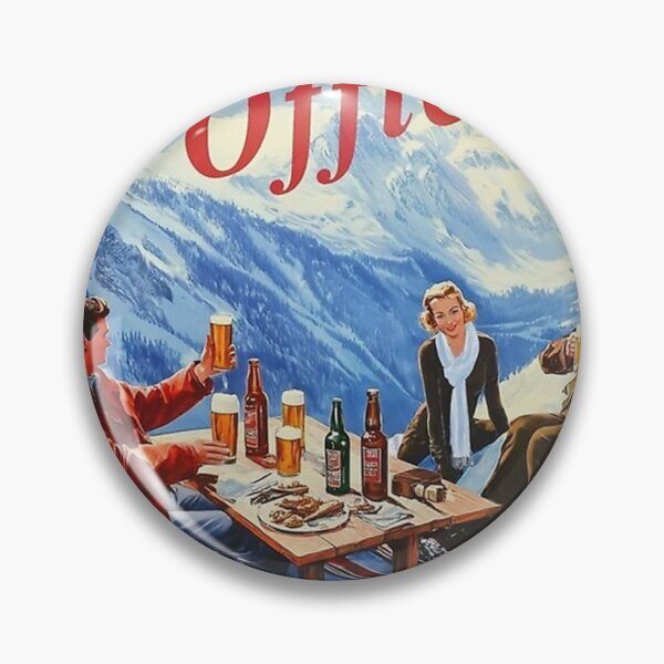 Item preview, Poster Retro Vintage Apres Ski Mountain Painting designed and sold by anthonyJenkiny.
