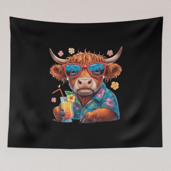 Item preview, Highland Cow Beach Vibes Summer designed and sold by SapfireStuArt.