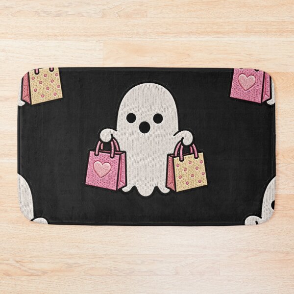 Item preview, Lindo diseño de parche bordado Kawaii de Ghost Shopping designed and sold by ColorSplash123.