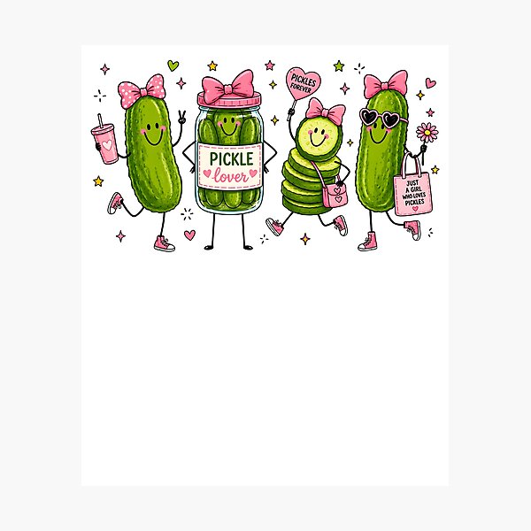 Aperçu de l'œuvre Amoureuse des cornichons girly créée et vendue par Cravens-Museum.
