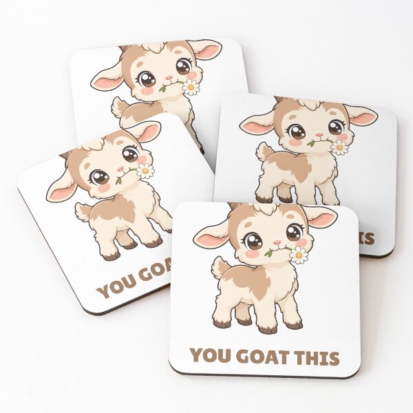 Item preview, You Goat This Cute Kawaii Goat designed and sold by BoosterShop.